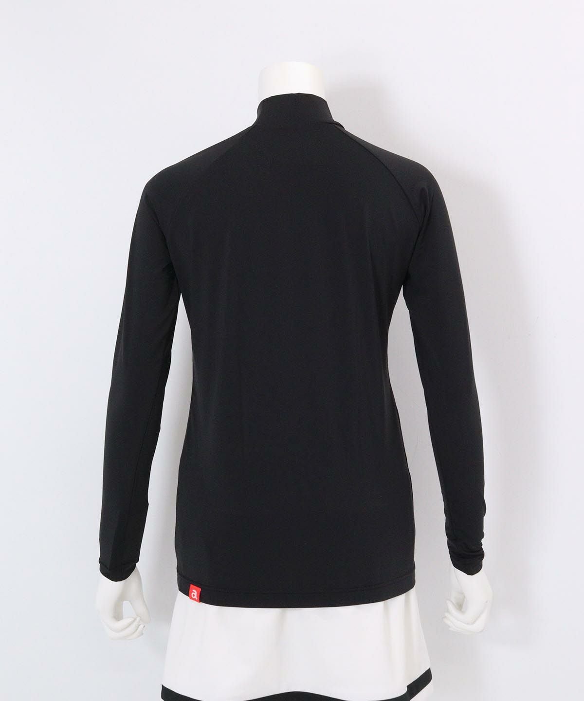 冷却素材ハイネックインナー後(ブラック）