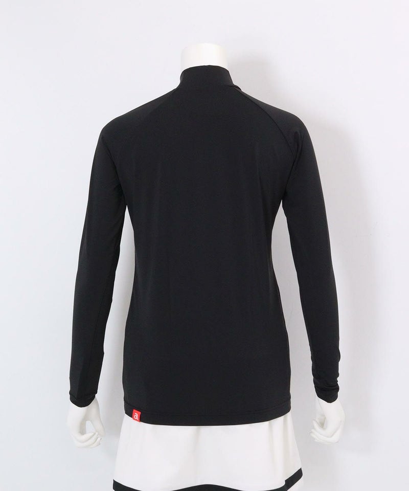 冷却素材ハイネックインナー後(ブラック）