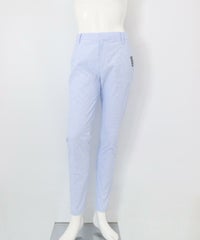 【メンズ】ピンストライプUV遮熱パンツ(ブルー）