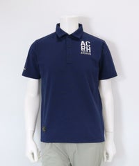 【メンズ】UVカノコポロシャツ(ネイビー）