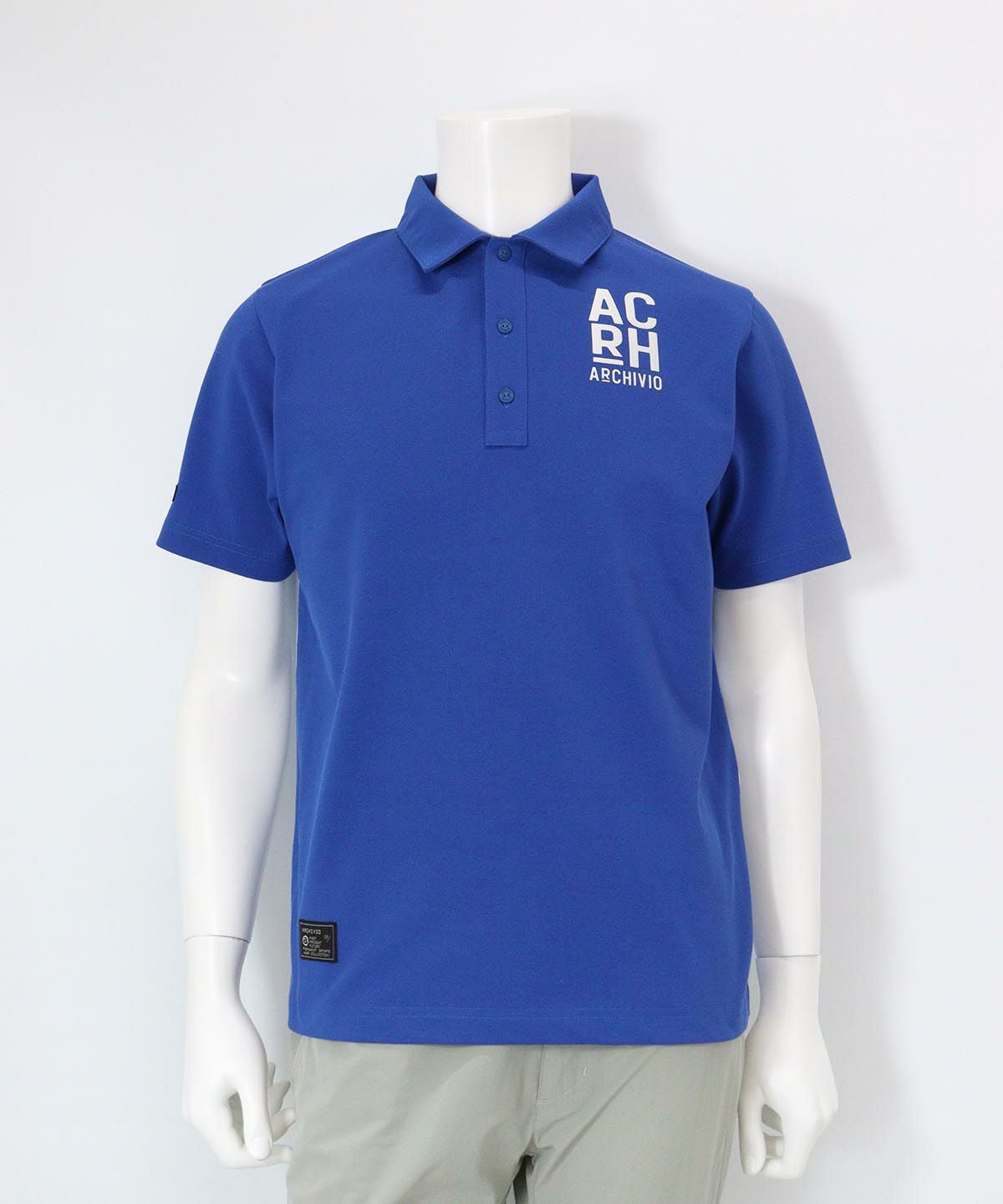 【メンズ】UVカノコポロシャツ（ブルー）