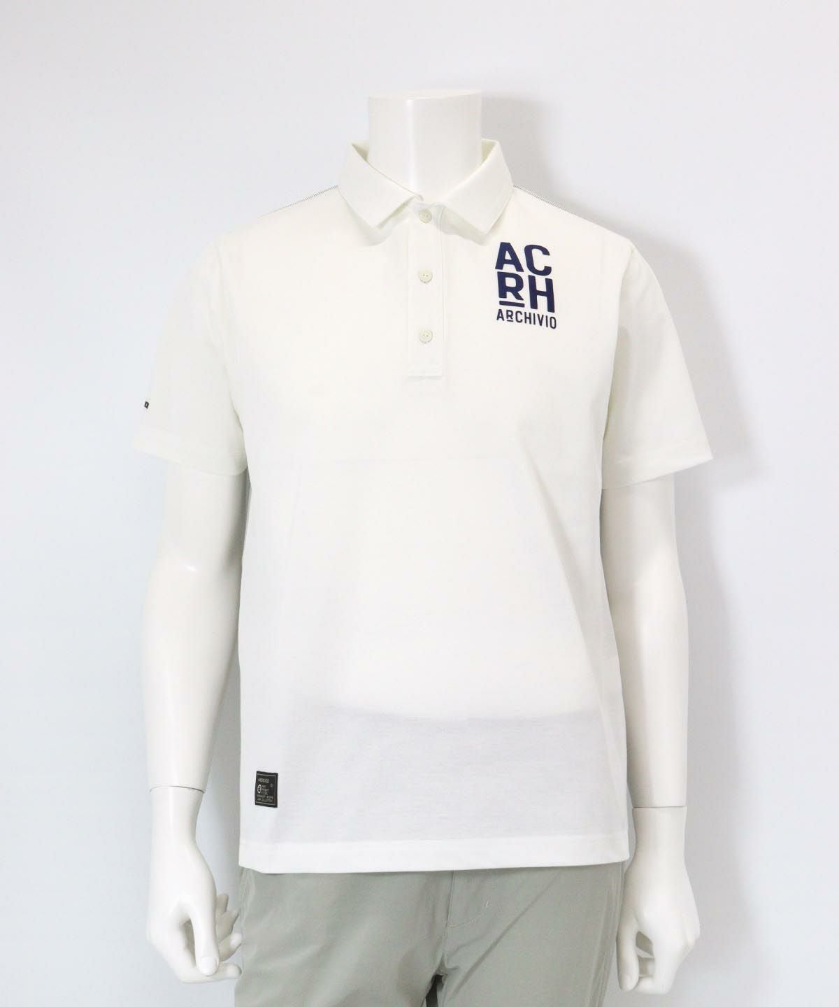 【メンズ】UVカノコポロシャツ（ホワイト）