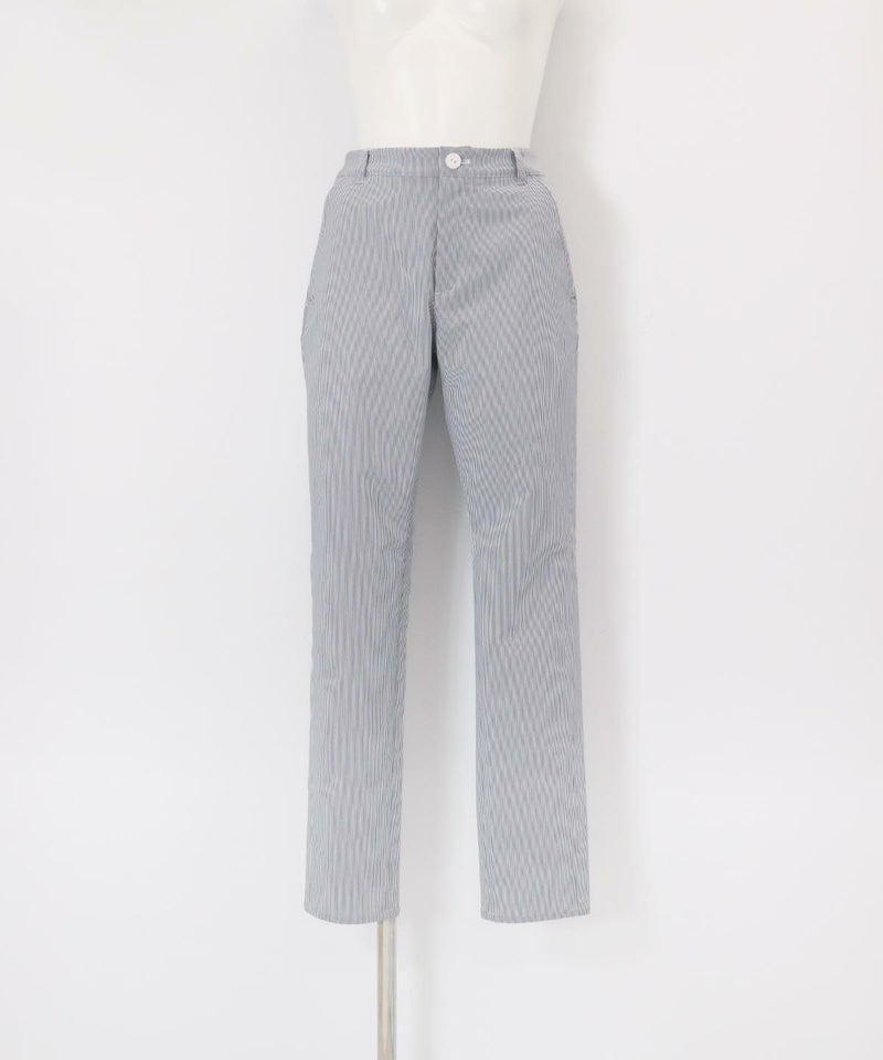 ピンストライプUV遮熱パンツ（ネイビー）