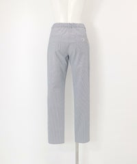 ピンストライプUV遮熱パンツ後（ネイビー）