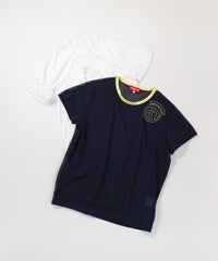 シアー×フリルツインセット(ネイビー）