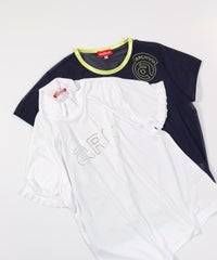 シアー×フリルツインセット(ネイビー）