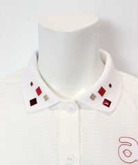 襟元部分（ホワイト×レッド）