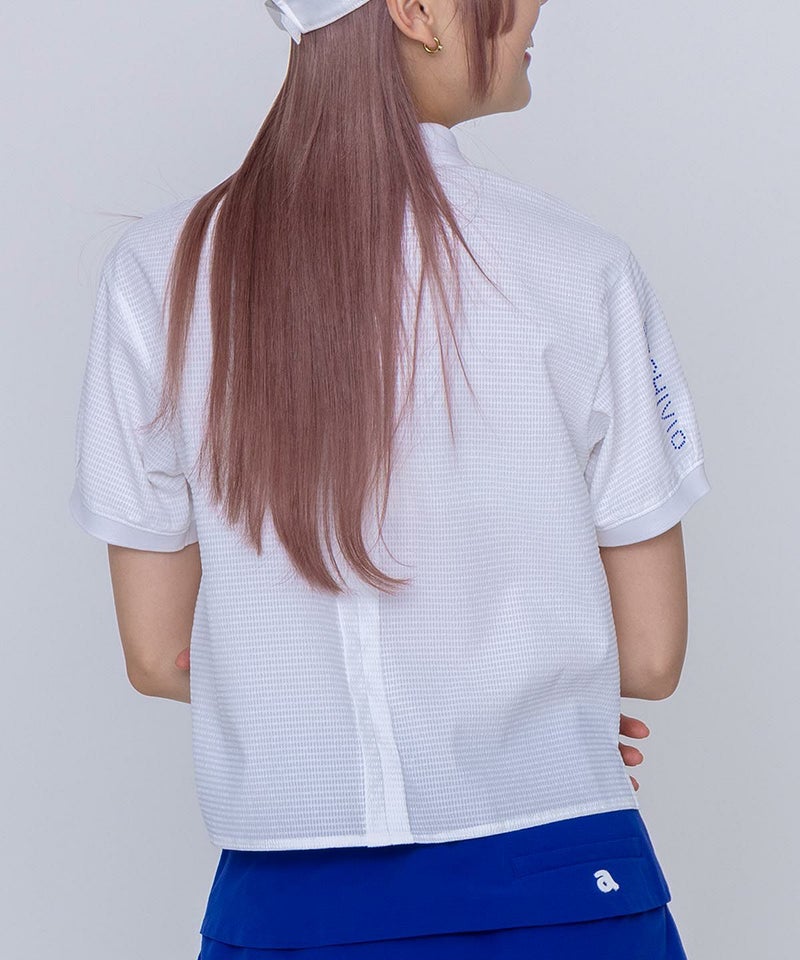 モデル着用画像（ホワイト×ブルー）