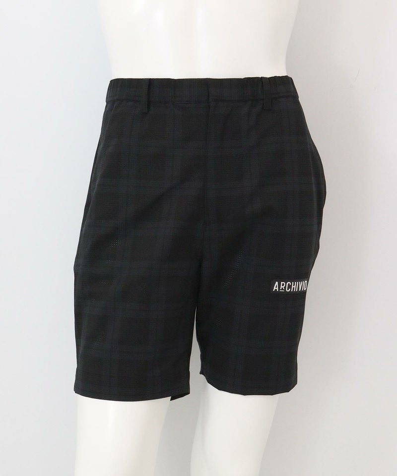 【メンズ】柄撥水冷感ショートパンツ（ブラック）