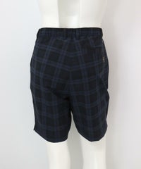 【メンズ】柄撥水冷感ショートパンツ後（ネイビー）