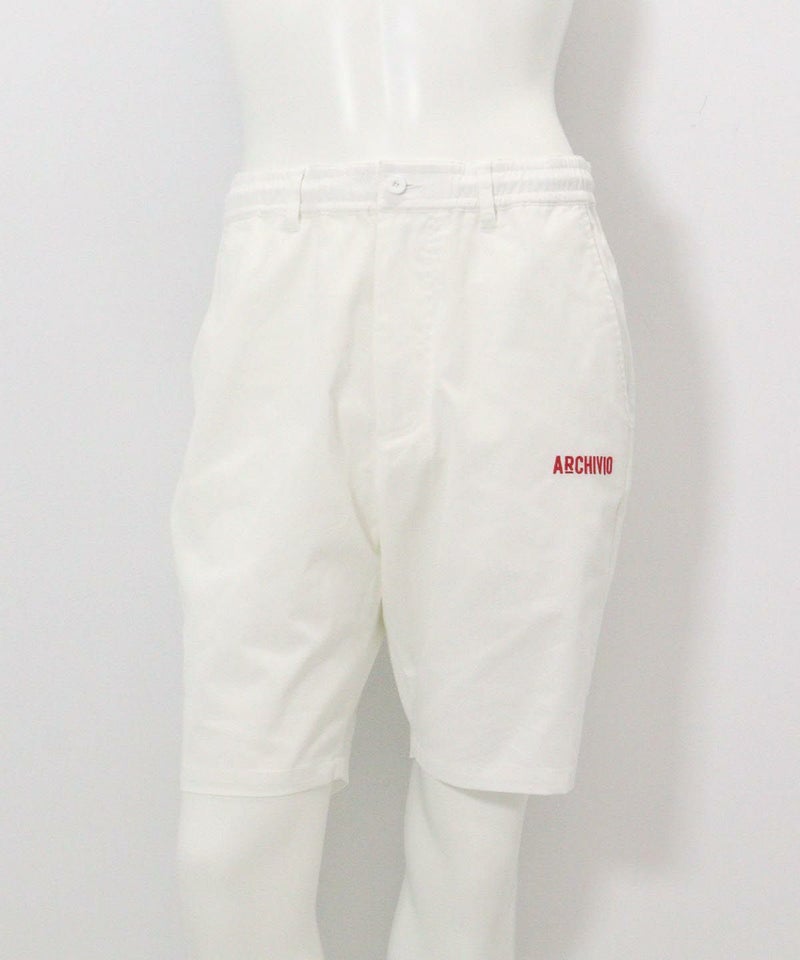【メンズ】バックライン撥水ショートパンツ（ホワイト）
