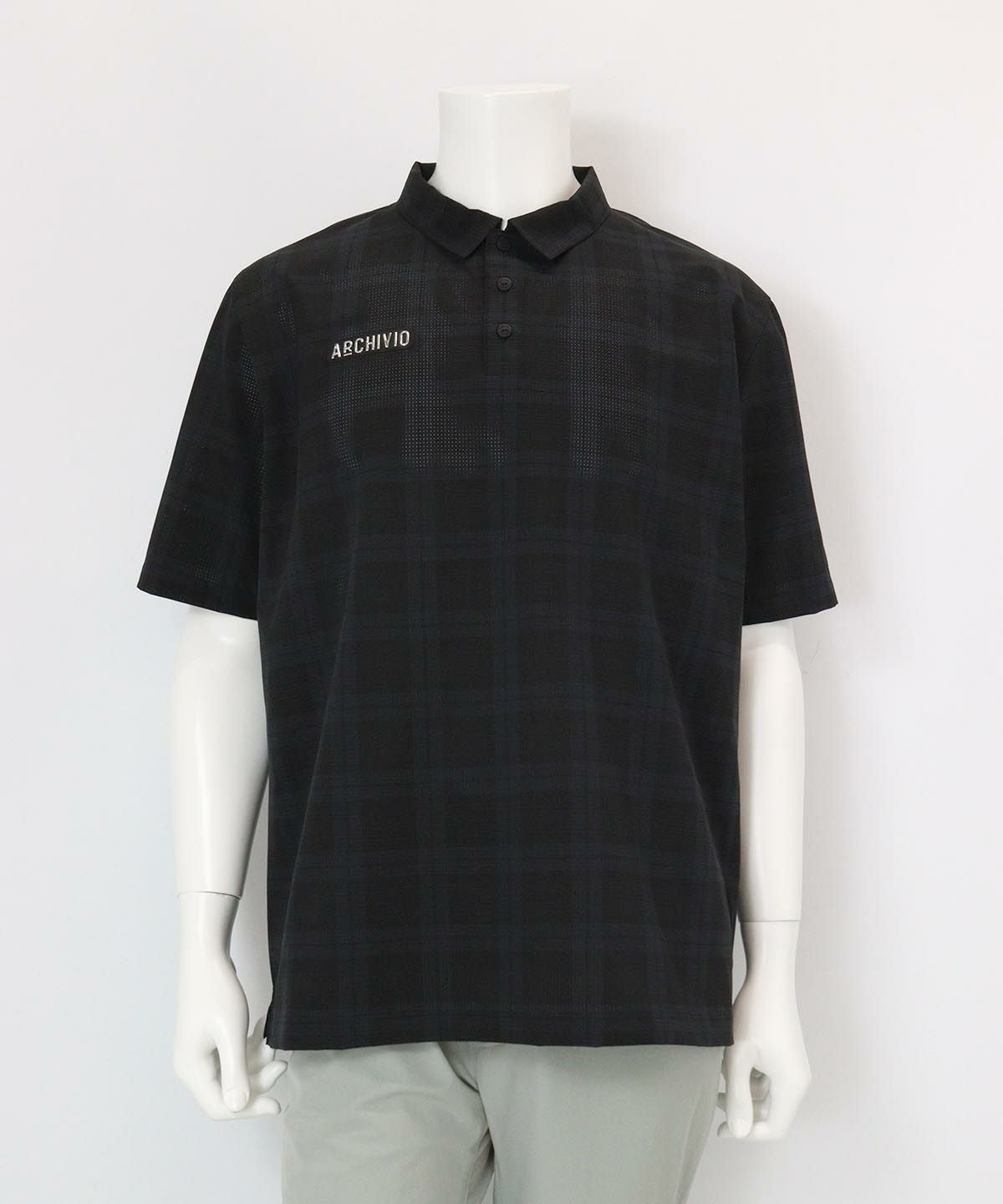 メンズ】チェック柄撥水冷感ポロシャツ|アルチビオ-アウトレット