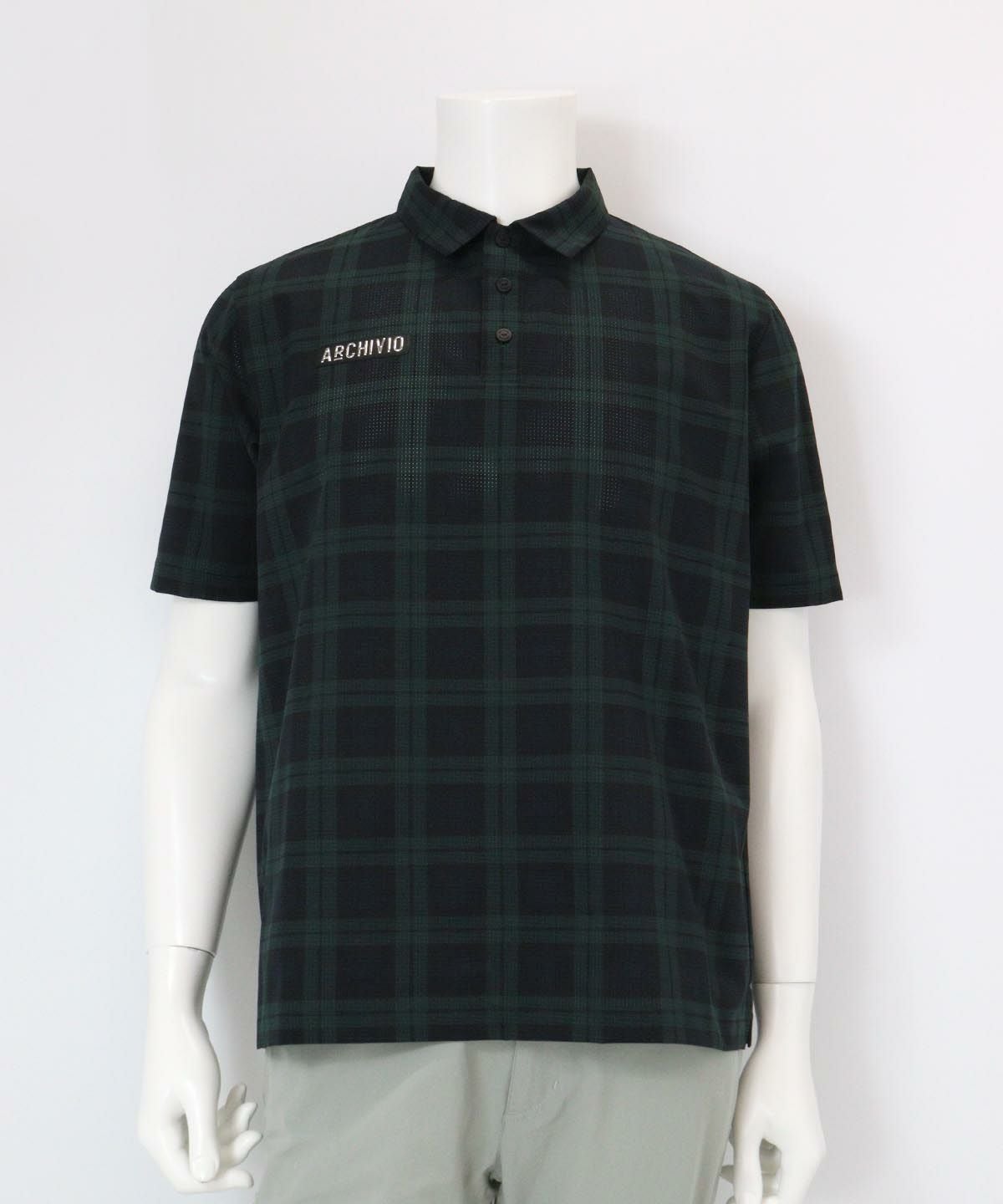 メンズ】チェック柄撥水冷感ポロシャツ|アルチビオ-アウトレット