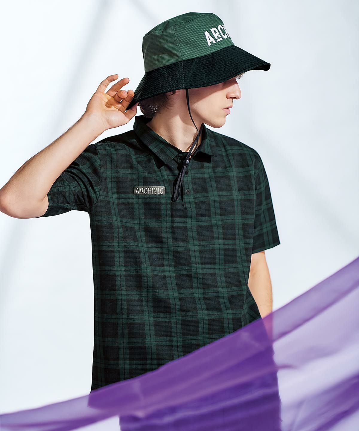 メンズ】チェック柄撥水冷感ポロシャツ|アルチビオ-アウトレット