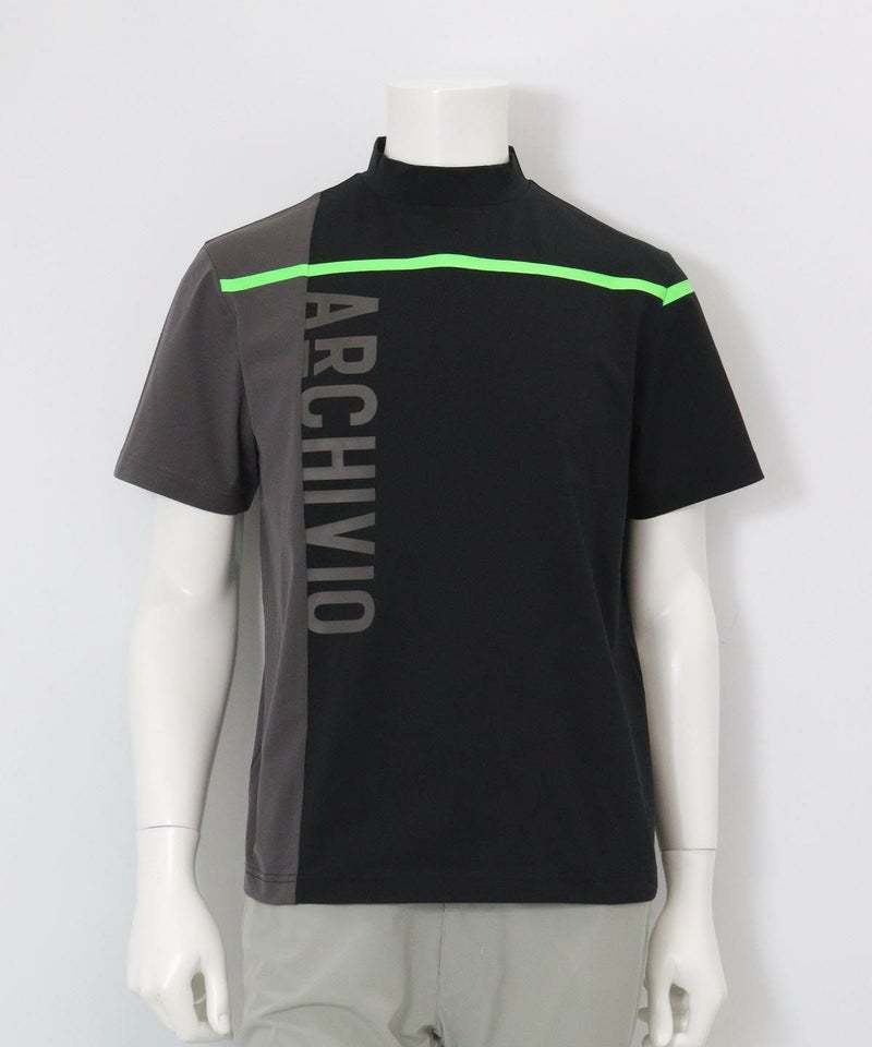 【メンズ】配色切替UV速乾プルオーバー（ブラック）