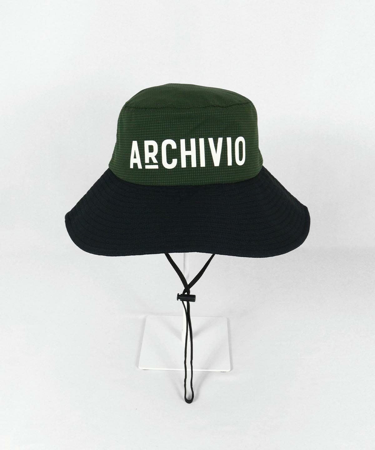 配色撥水アドベンチャーハット(グリーン)