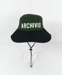 配色撥水アドベンチャーハット(グリーン)