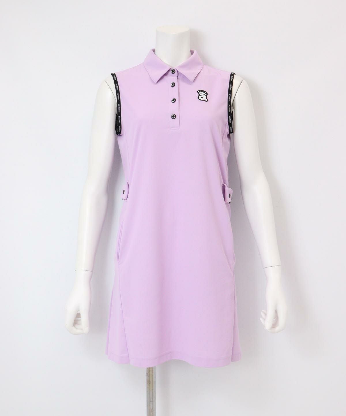 UV速乾ポロノースリワンピース（ライトパープル）