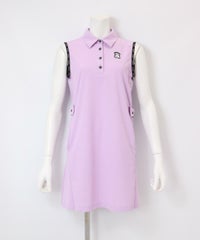 UV速乾ポロノースリワンピース（ライトパープル）