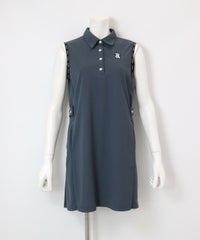 UV速乾ポロノースリワンピース（グレー)