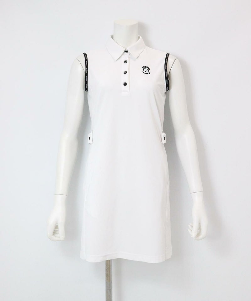 UV速乾ポロノースリワンピース（ホワイト）