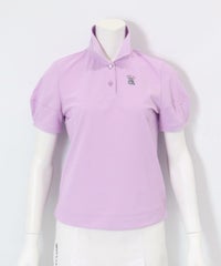 UV速乾パフスリーブポロシャツ(ライトパープル)