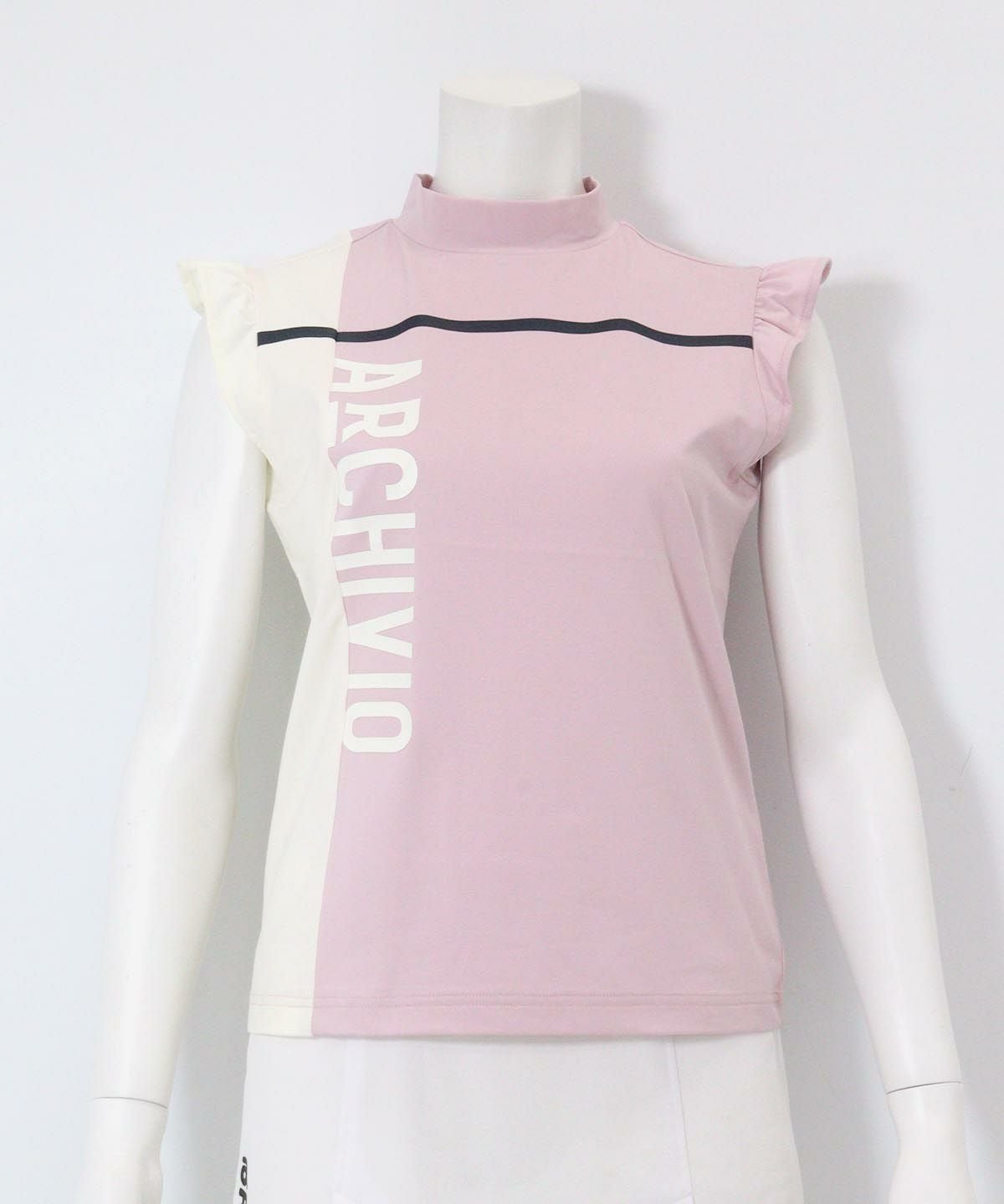 肩フリルUV速乾ノースリトップス|アルチビオ - ゴルフウェアや婦人服通販