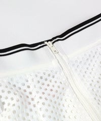 ファスナー部分アップ(ホワイト)