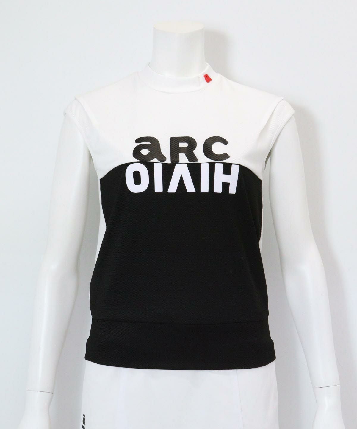 配色ロゴUV速乾ノースリプルオーバー(ブラック)