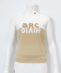 配色ロゴUV速乾ノースリプルオーバー(ベージュ)