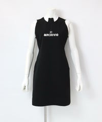 バックフリル速乾ワンピース(ブラック)