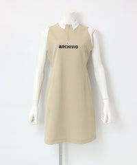 バックフリル速乾ワンピース(ベージュ)