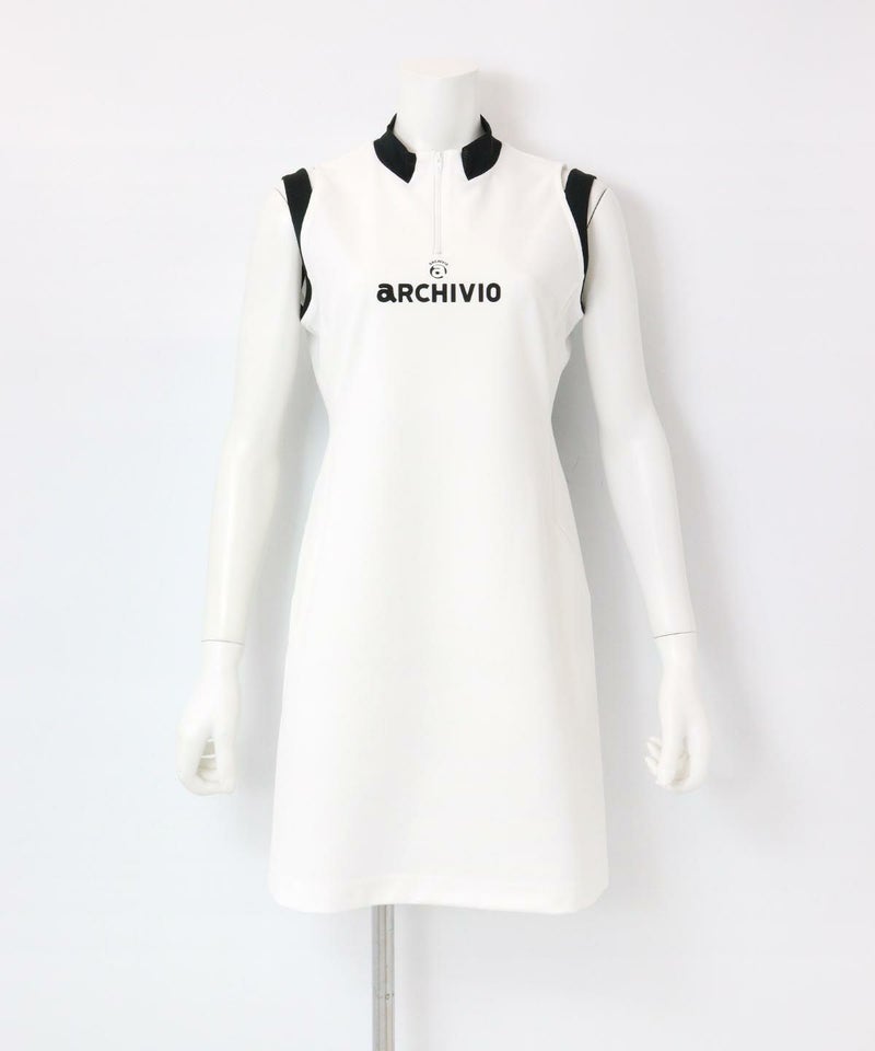 バックフリル速乾ワンピース(ホワイト)