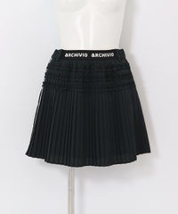 ミニプリーツ撥水通気スカート(ブラック)