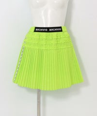 ミニプリーツ撥水通気スカート(ライトグリーン)