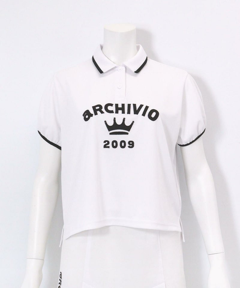 パフスリーブUVポロシャツ(ホワイト)