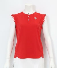 スカラップ袖UVプルオーバー(レッド)