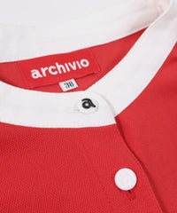 ボタンアップ(レッド)