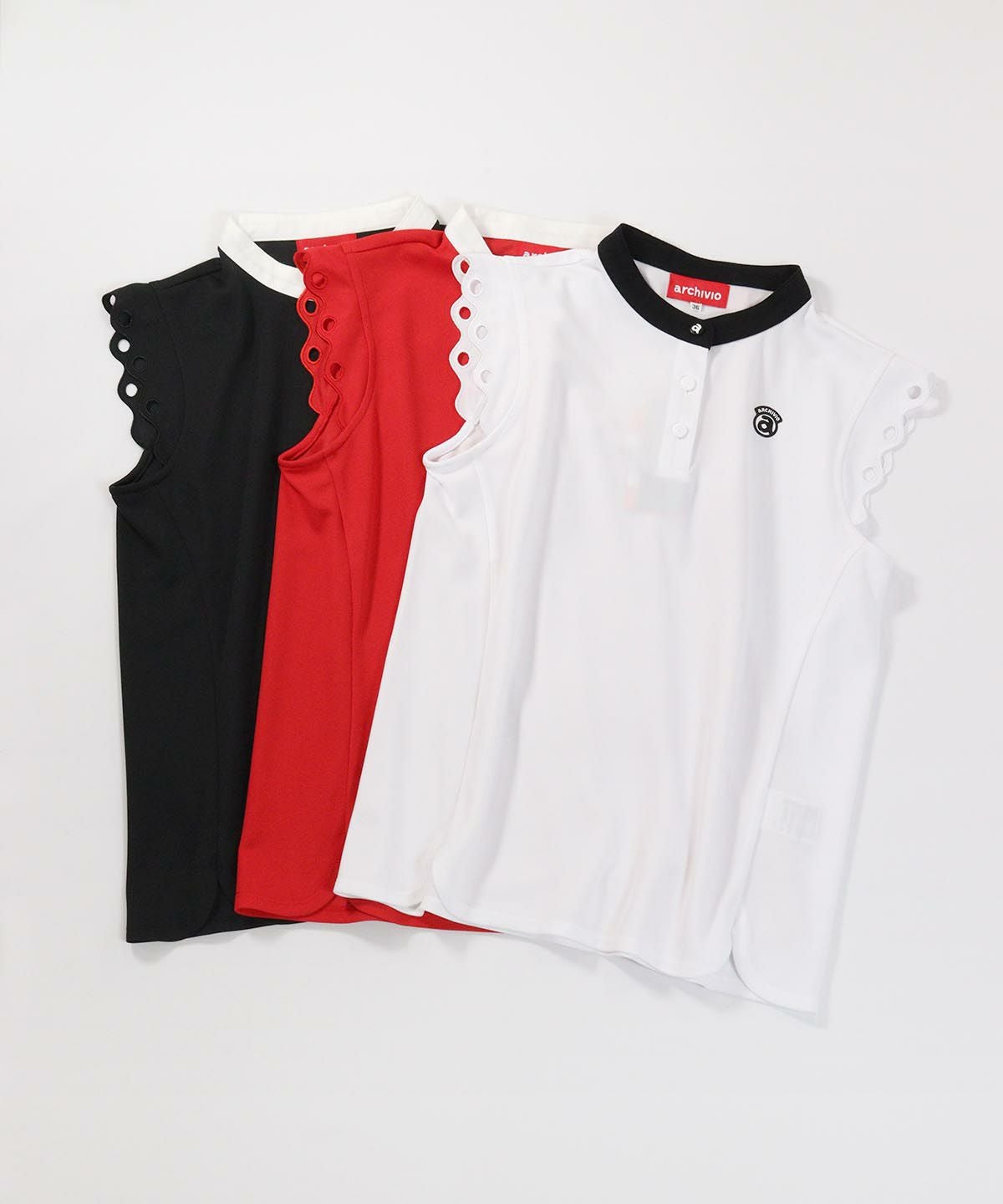 スカラップ袖UVプルオーバー|アルチビオ - ゴルフウェアや婦人服通販