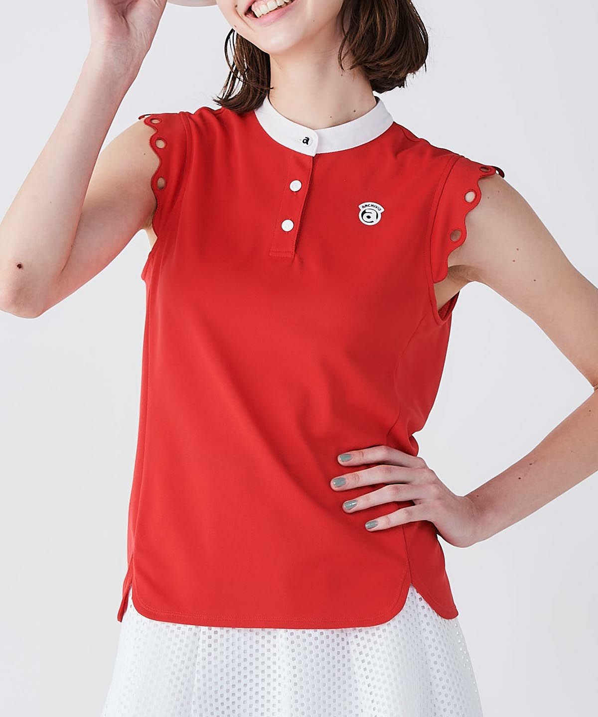 スカラップ袖UVプルオーバー|アルチビオ - ゴルフウェアや婦人服通販