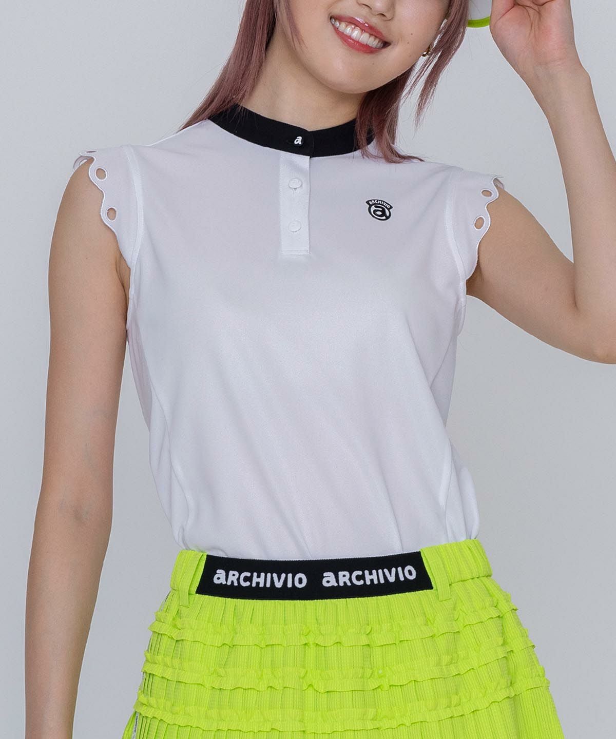 スカラップ袖UVプルオーバー|アルチビオ - ゴルフウェアや婦人服通販