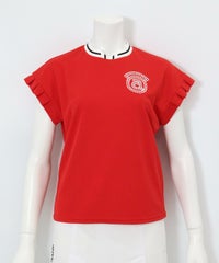 タックフリル袖UVプルオーバー(レッド)