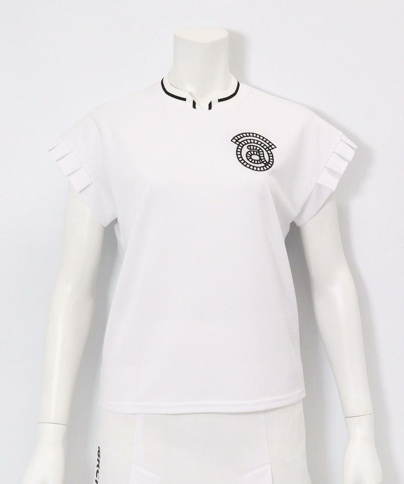 タックフリル袖UVプルオーバー(ホワイト)