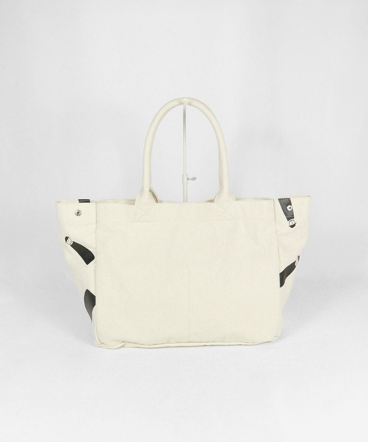  コットンキャンバストートバッグ後（ホワイト（190））