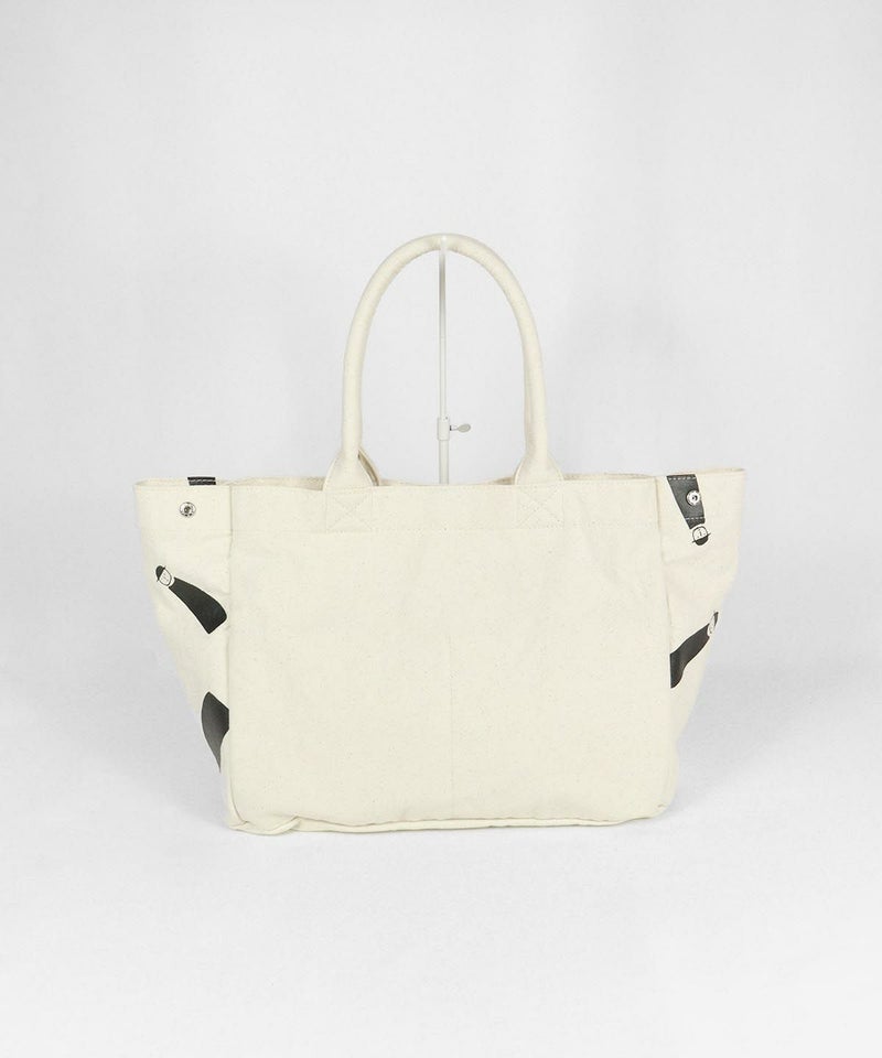  コットンキャンバストートバッグ後（ホワイト（190））