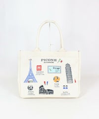 イラストトートバッグ（ベージュ）