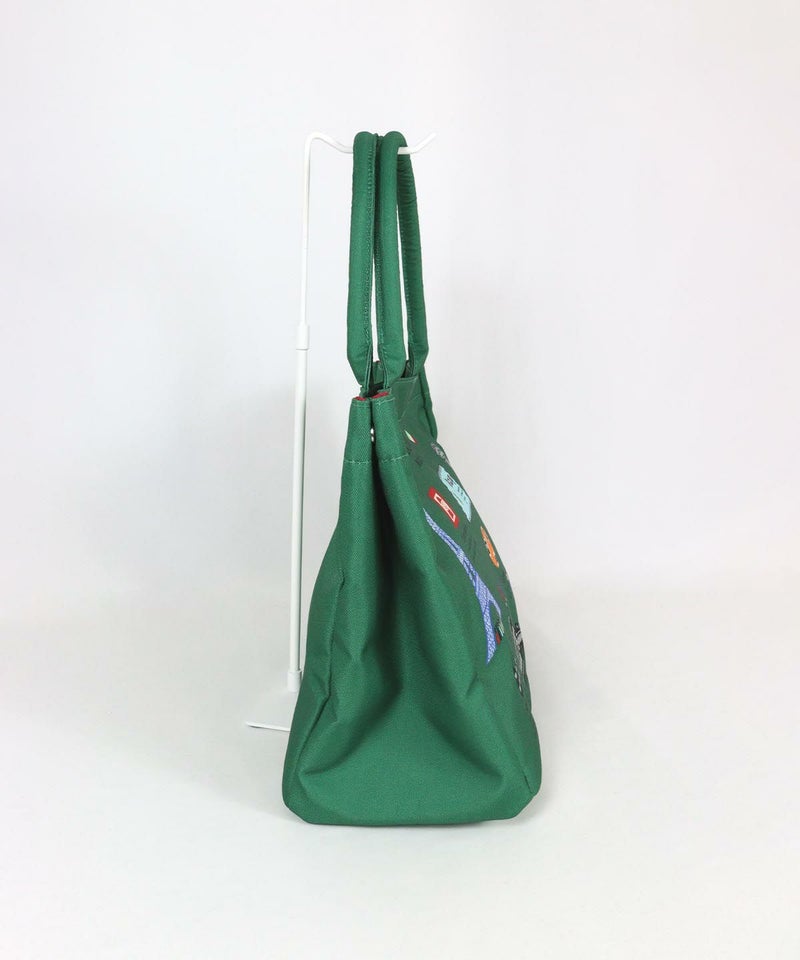 イラストトートバッグ横（グリーン）