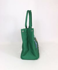 イラストトートバッグ横（グリーン）