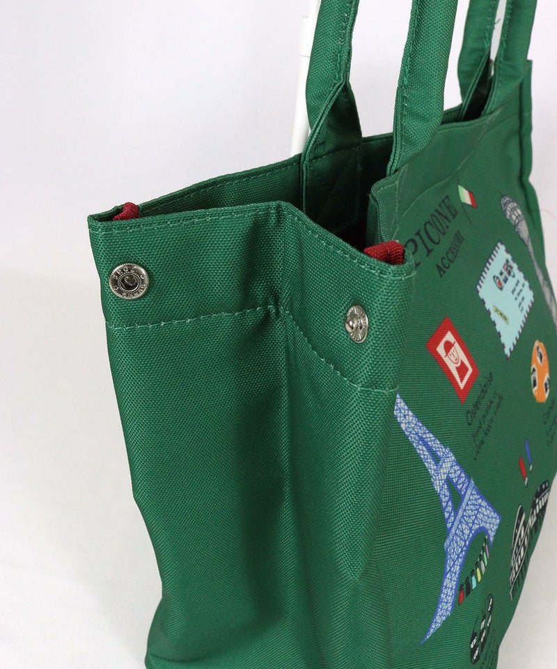 スナップボタン部分（グリーン）