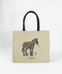 ジュート風バッグ(グレー）